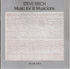 "Section III" - Music for 18 Musicians - Steve Reich - 1978. A continuous exploration into classical minimalism based on only pulsing chords by 18 musicians, this album is one of the most charming avant-garde albums, making for easy listening while still being intricate enough for deep thought, just as Eno had proposed. Steve Reich was one of Eno's major influences.