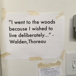 Henry David Thoreau is good for anyone's peace of mind.